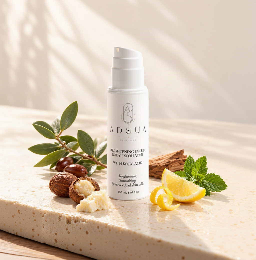 Brightening Face & Body Exfoliator | Scrub met kojiczuur voor gezicht en lichaam